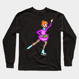 Figure skating ice skating ice skating ice sport Long Sleeve T-Shirt